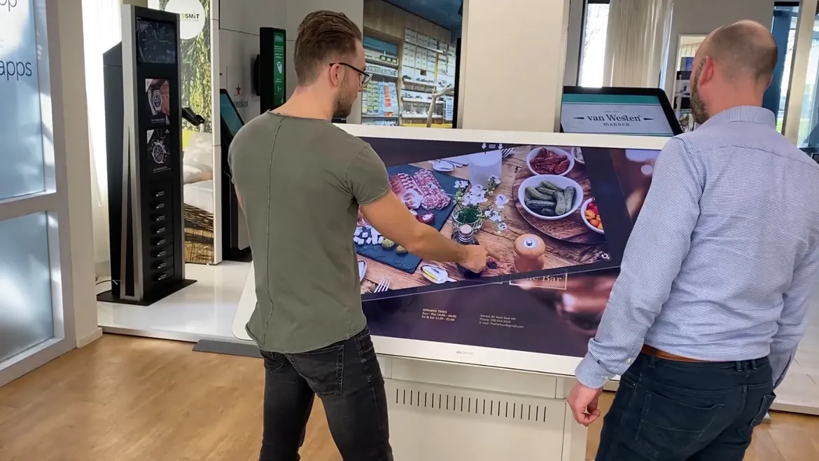 video omnitapps op grote touchtafel