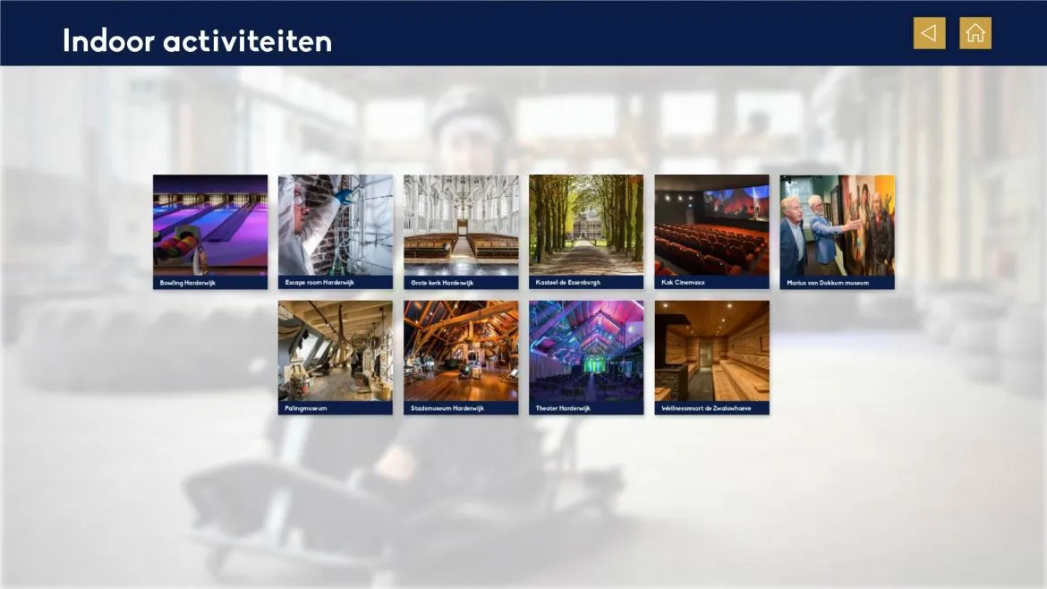 Heerlijk Harderwijk interactieve Omnitapps multi-touch presentatie toeristenbureau screenshot