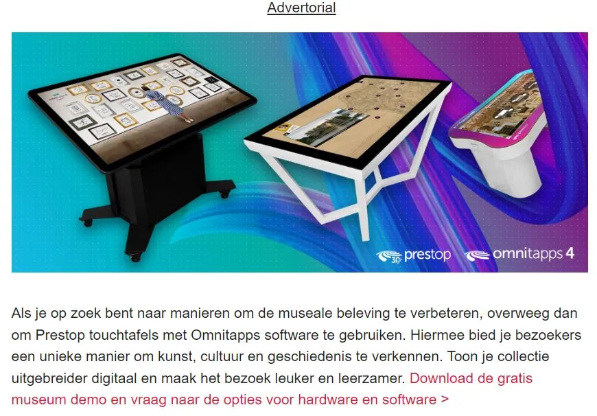 museumpeil advertorial prestop omnitapps