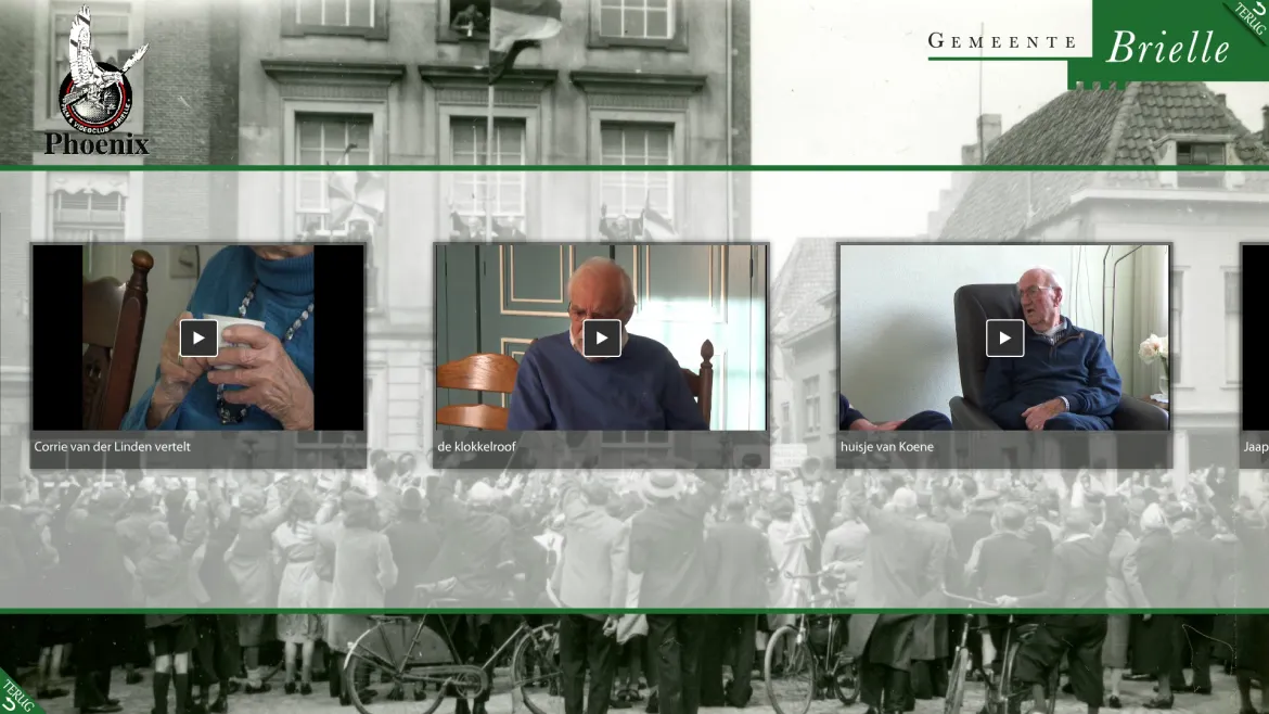 screenshots van de multitouch applicatie Omnitapps