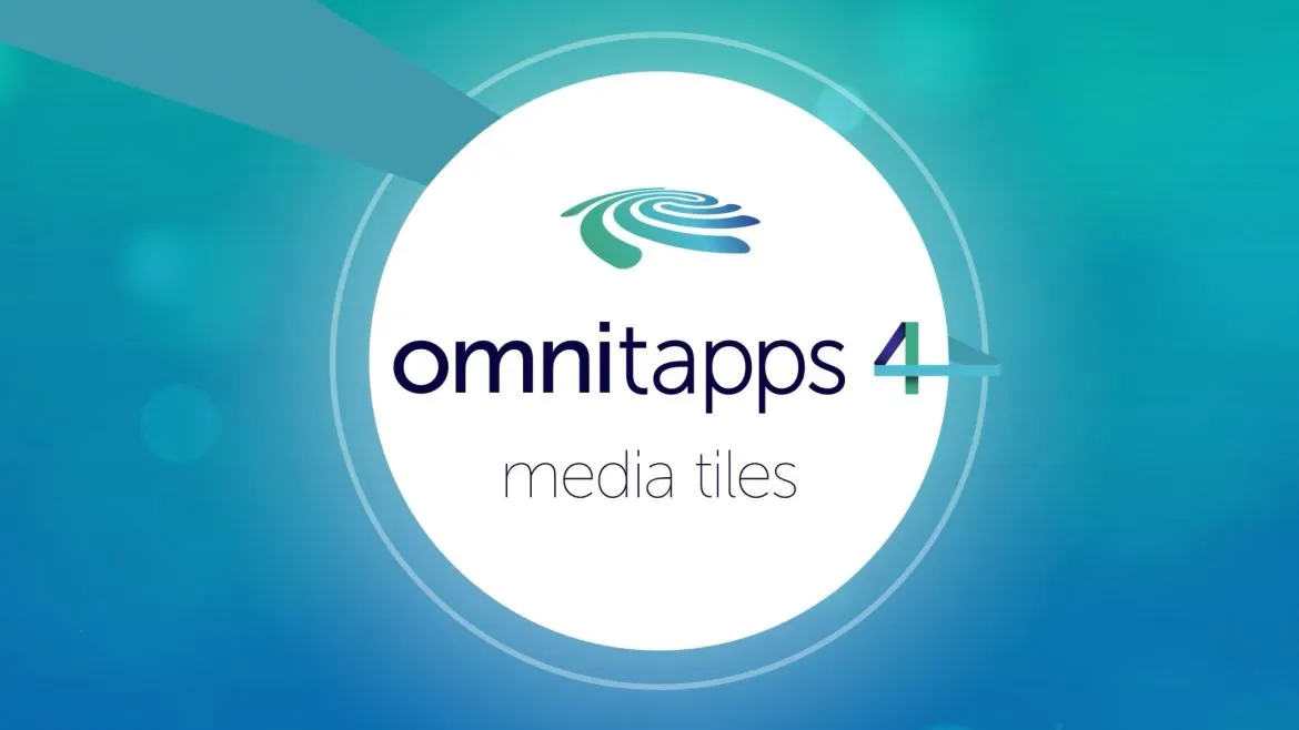 Omnitapps screenshot Media Tiles multitouch software applicatie